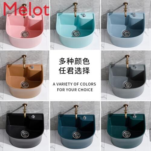 Nordic color mop pool balcony basin toilet mop pool floor type mop pool household mop sink