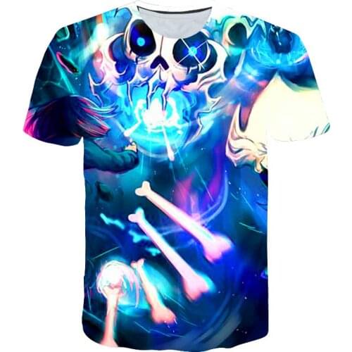 Undertale T shirts Kids Boys 3D Printed Summer T-shirt baby short sleeve Cute Clothing Multicolor Cartoon Child Tops for girls