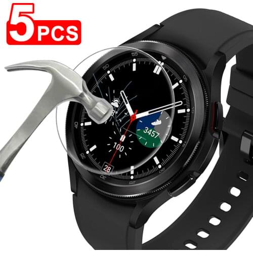 Tempered Glass for Samsung Galaxy Watch 4 40mm 44mm HD Clear Glass Film Screen Protector for Watch4 Classic 46mm 42mm
