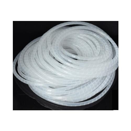 8mm 12m/roll Hose protection wire case hose pipe cable finishing line with fixed bundle of wire Transparent Protection Wire Wind