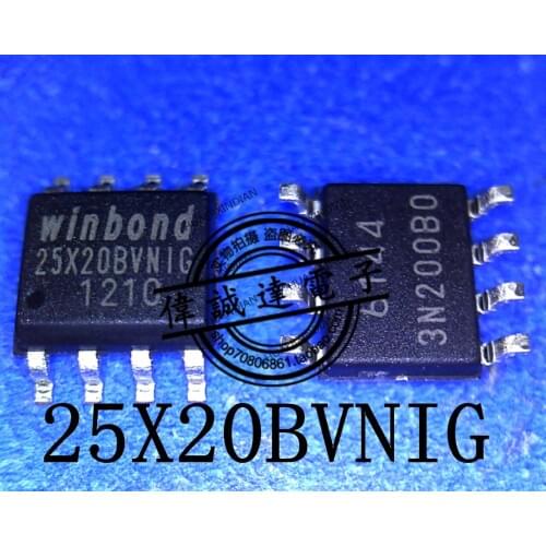 1Pieces New Original 25X20BVNIG W25X20BVNIG 25X20BVN1G SOP-8 In Stock Real Picture