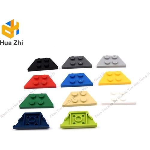 10PCS 51739 Wedge Plate 2 x 4Building Blocks MOC DIY Education Build Toys Brick