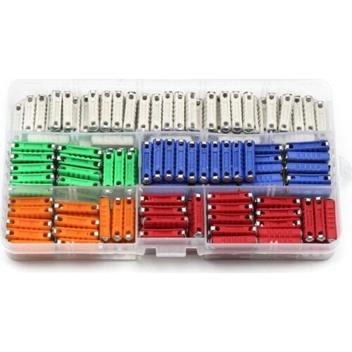 200PCS GBC European Automotive Fuse 5-30AMP Dia 6mm Continental Car Blade Bakelite Auto EU Fuse For Vintage Old Style Car