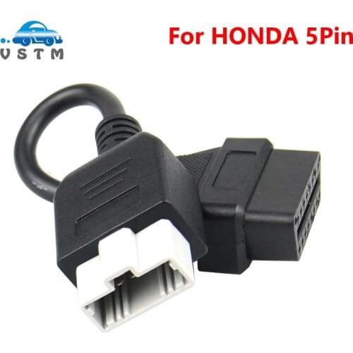 OBD Adapter For Honda 5Pin OBD1 to OBD2 16Pin Female Connector For Honda 5 Pin OBD II Extension Cable OBDII diagnostic tool