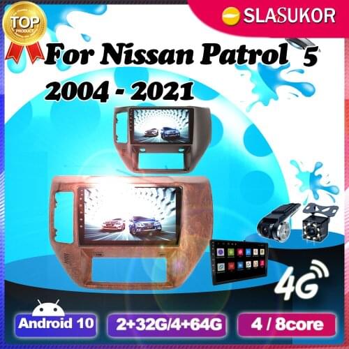 6G+128G Android For NISSAN PATROL 2004 2005 2006 2007-2021 DVD Auto Car Radio Carplay Multimedia Video Player GPS Navigation DSP