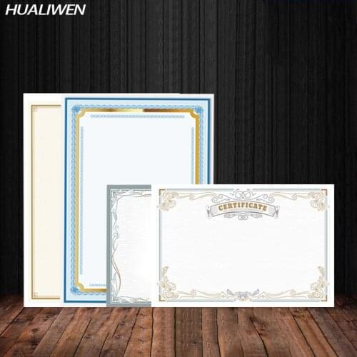 Print Border Blank Premium A4 Paper 5 Sheets/Bag Certificate Can Copy, Suitable For Children And Wmployees