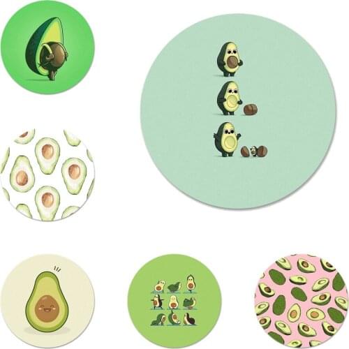 58mm lovely fruit avocado Cute Icons Pins Badge Decoration Brooches Metal Badges For Backpack Decoration