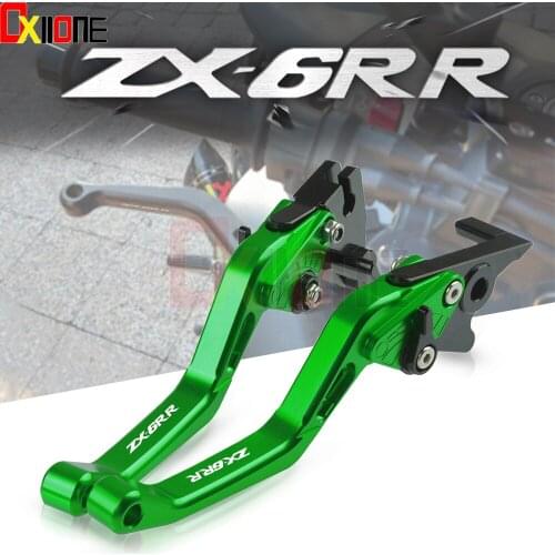 For Kawasaki ZX636R ZX6RR Hight-Quality Motorcycle Aluminum Adjustment Brake Clutch levers ZX 636R 05-06 ZX 6RR 2000-2006 Parts