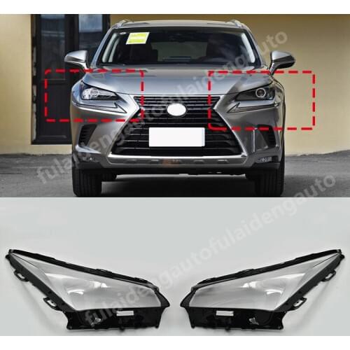 For Lexus NX200 NX300h 2015-2020 Car Headlight Headlamp Clear Lens Lenses Lamp Cover lamp shell masks Car accessories