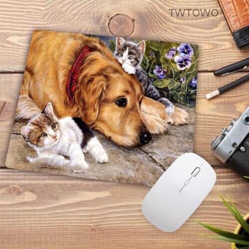 Big promotion Hot Cute Cat Mouse Pad for Internet Game and Office Use 26X21CM to mouse notbook computer mousepad