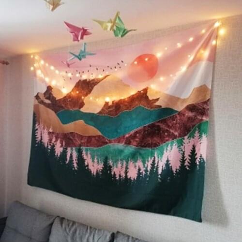 Best Selling Art Tapestry Home Art Decoration Background Wall Mountains Tapestry Wall Hanging Tapestry Wall Blanket
