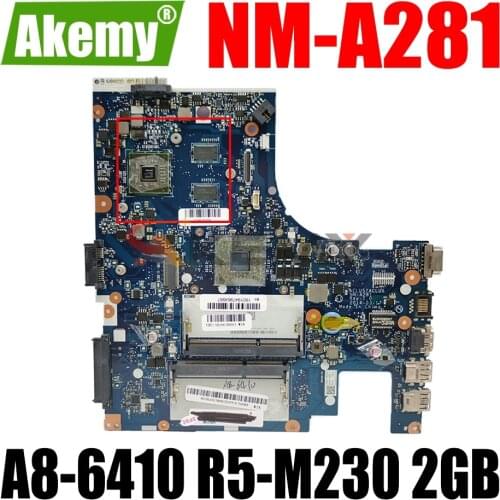 AKEMY ACLU5/ACLU6 NM-A281 Laptop Motherboard For Lenovo G40-45 (14-inch) Original Mainboard A8-6410 R5-M230 2GB