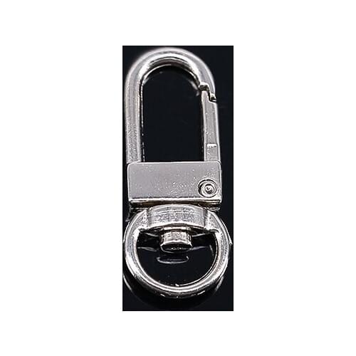 32*12mm Silver Plated Metal Trigger Snap Swivel Hardware Hook Clasp Sewing for Bag Key Ring 50piece/K385