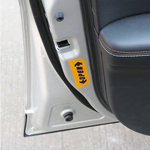 My Good Car Car Door Open Warning Safety Stickers For Ford Fiesta Ecosport Focus 2 3 4 Mondeo Edge Kuga Escape Explorer Everest