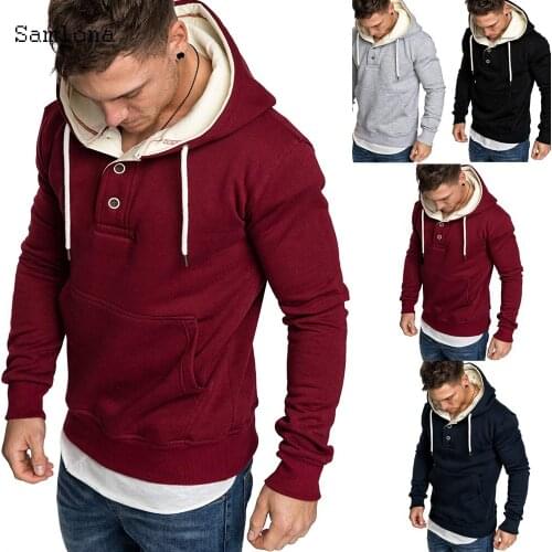 2020 Mens Sweatshirt Long Sleeve Tops Streetwear Autumn Casual Hoodies Boy Blouse Tracksuits Male Hooded Sweatshirt Pullovers