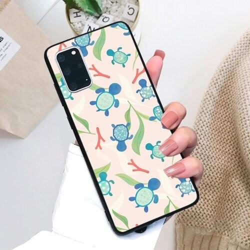 For Samsung Galaxy I Like Turtles Soft TPU Black Border Samsung Galaxy Case