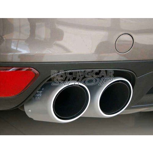Stainless Steel Exhaust Tip Muffler Long Pipe Fit For Porsche Cayenne V6 Pipe 2011-2014 T056W