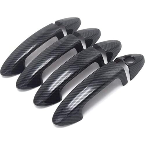 Car Exterior Door Handle Cover Sticker for Ford Fiesta 2009 2010 2011 2012 Accessories