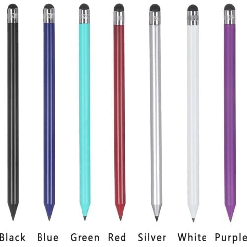 16.5cm Plastic Round Rubber Tip Universal Touch Screen Pen For IPad Android Tablet PC Writing Drawing Stylus Capacitive Pencil