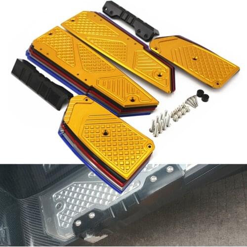 Motorcycle Footrest CNC Footpad Pedal Plate Parts Set for Honda Forza300 FORZA350 2018 2019 2020