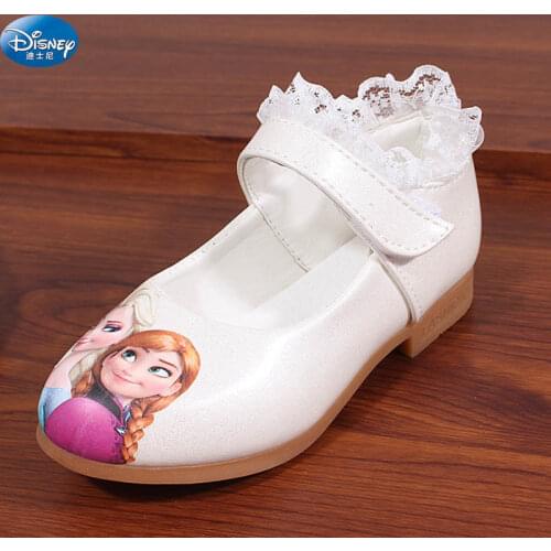 Disney frozen white Casual Shoes girls 2017 springtime new style elsa and Anna princess soft cartoon shoes Europe size 26-30