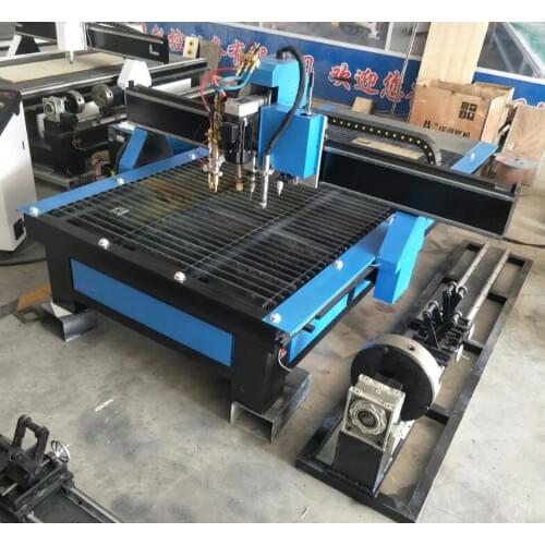 Factory direct sale 1530 plasma metal cutting machine flame cutter metal sheet pipe cutter with marking drilling head option