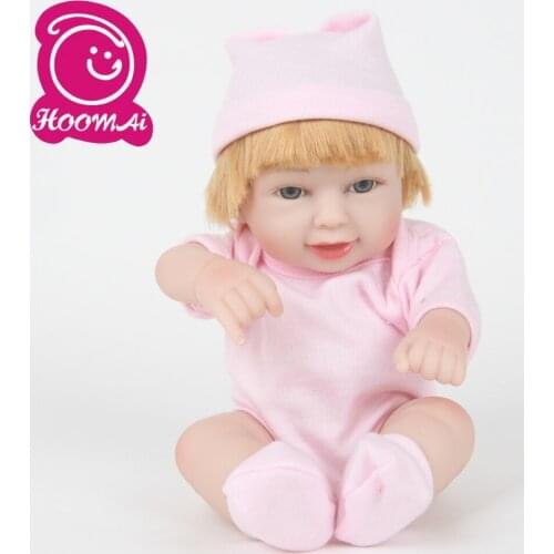 Amazing Bebe Reborn Newborn Lifelike Full Vinyl Body Silicone 10" Cute Realistic Babies Toy Christmas Present Playmates 25 CM