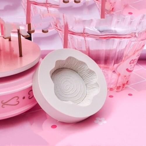Stump silicone mold DIY syrup chocolate mold UV epoxy resin ceramic clay decoration accessories mold
