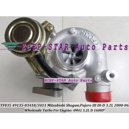 TF035 49135-03411 49135-03410 49135 03410 ME203949 Turbo Turbocharger For Mitsubishi Shogun 2002-06 Pajero III 2000-06 4M41 3.2L