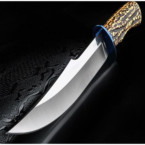 Outdoor wild survival knife retired short knife hunting knife high hardness straight knife portable knife