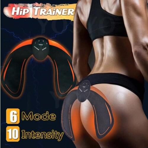 EMS Hips Trainer Muscle Stimulator ABS Fitness Buttocks Butt Lifting Buttock Toner Trainer Slimming Massager Unisex