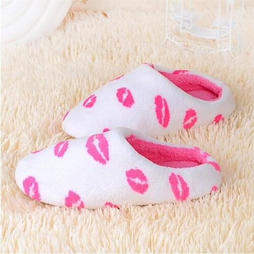 Winter Warm Slippers For Woman Shoes Soft Plush Indoor Home Furry Slippers Woman Warm Shoes For Bedroom Couple Winter Slippers