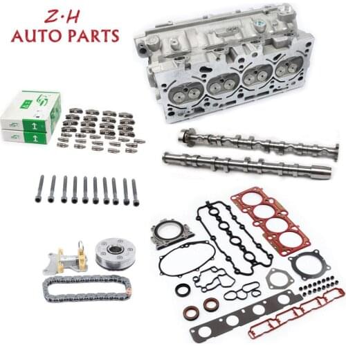 06F103063N Cylinder Head Engine Overhaul Kit Camshaft Timing Chain Tensioners Kit For Audi A4 A6 TT VW Passat B6 Golf Skoda 2.0T