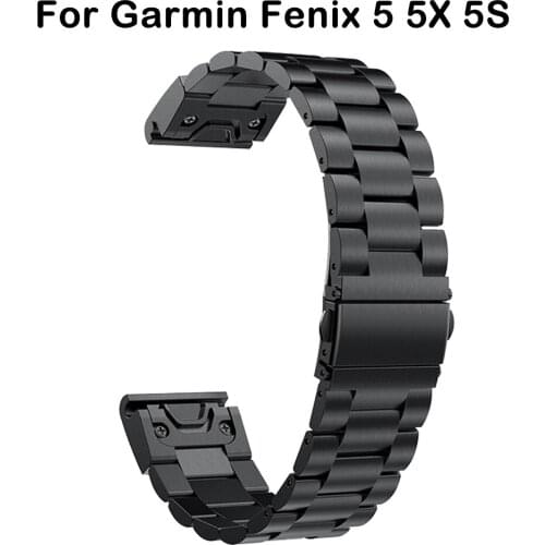 22mm 26mm 20mm metal band for Garmin Fenix 6 6X 6s GPS smart watch bracelet stainless steel Quick release Fit wrist band strap