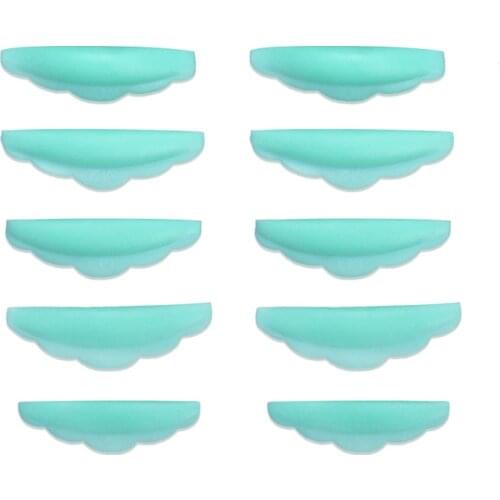 5 Pairs Silicone Eyelash Perm Pad Colorful Recycling Lashes Rods Shield Lifting 3D Eyelash Curler Accessories Applicator Tools