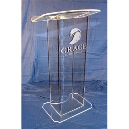 Acrylic Podiums Lecterns And Pulpit Stands / Acrylic Stage / Custom Perspex Church Podium plexiglass