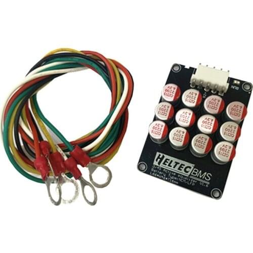 Whole Group Balancer 3S 4S 5A Active Balancer Capacitor Active Equalizer Lifepo4 Lithium Lipo RV1-8 copper nose Wire connector