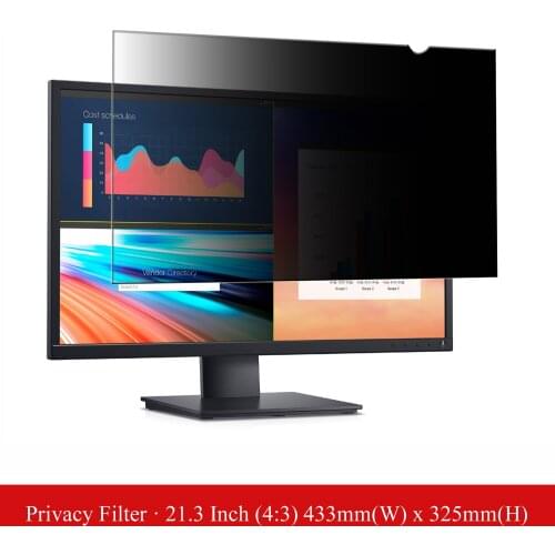 21.3 inch Anti-Glare Computer Privacy Filter Screen Protector Film for Desktop Monitor Standard Screen 4:3 Aspect Ratio