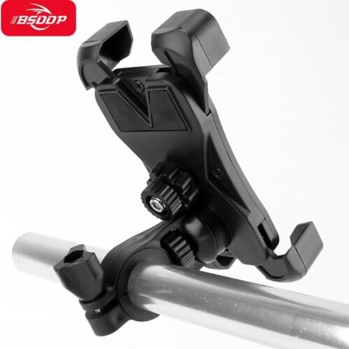 Untoom Bicycle Phone Holder Universal Motorcycle Handlebar Clip Stand Mount Cell Phone Holder Bracket for 3.5-6.5 Phone Size