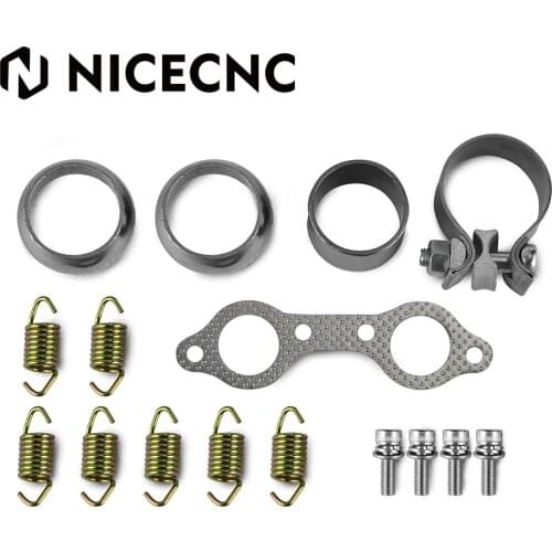 For Polaris RZR 800 EFI 2008-2011 Exhaust Muffler Manifold Rebuild Kit Exhaust pipe Gasket Spring Exhaust Donut Manifold Gasket