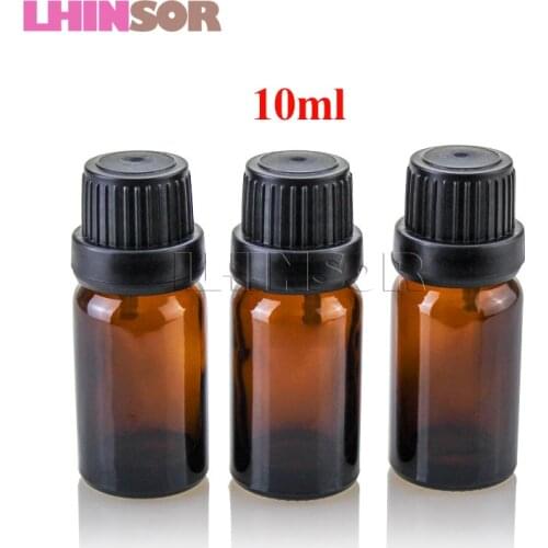10ml Empty Amber Brown Glass Perfume Bottle Dropper Bottles Essential Oil Doterra Liquid Aromatherapy Vials Cosmetic Containers