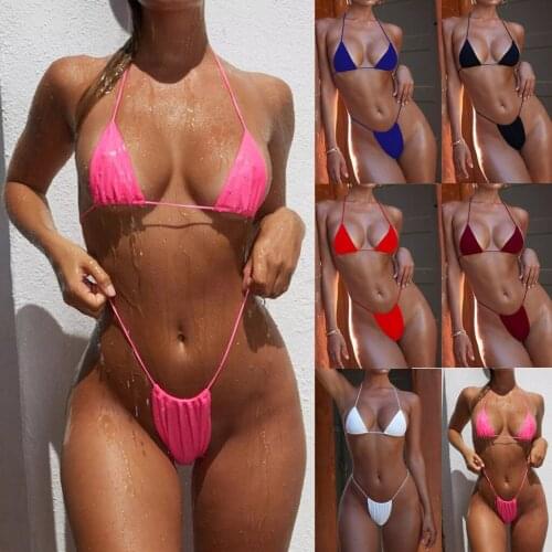 #H40 Women Bandeau Bandage Bikini Set Push Up Brazilian Bikini Swimwear Beachwear Swimsuit Women Bathing Suit Maillot De Bain