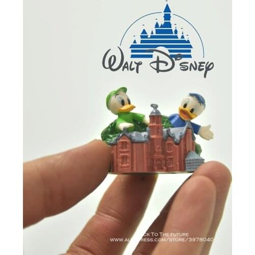 Disney Mickey Mouse Donald Duck 3cm doll Action Figure Posture Anime Decoration Collection Figurine Toy model for children gift