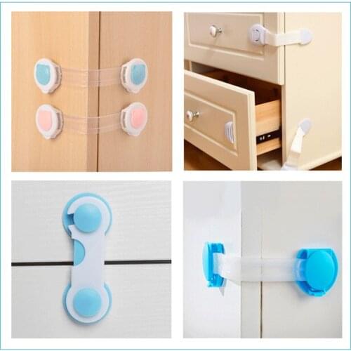 Imebaby child safety refrigerator lock baby anti-pinch hand drawer door lock child protection multifunction lock 5pc