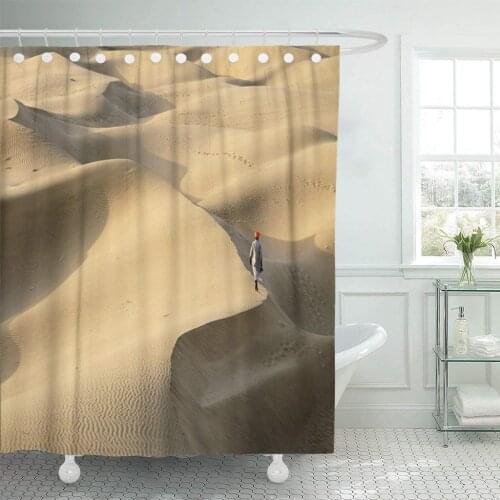 Indian Bedouin is Going All Over The Peak Shower Curtain Waterproof Polyester Fabric 72 x 72 Inches Set with Hooks