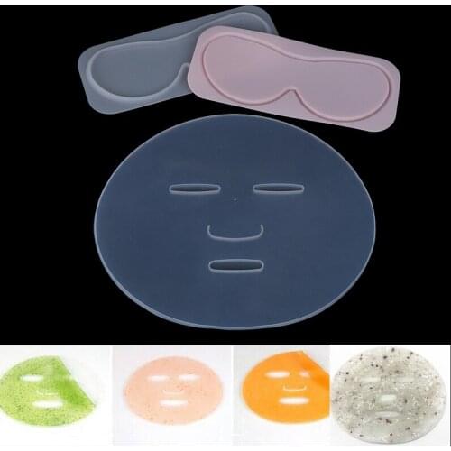 Reuseable Facial Mask Mold For Fruit Vegetable Mask Machine Maker Clear Silicone Mask Mold Tray Mask DIY Making Tool