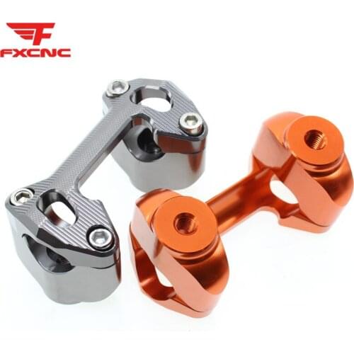 Handlebar Mount Kit Fat For 1 1/8" 28mm Bar Easy Installation Of Over-sized Bars ( 1 1/8" ) To Stock Rubber-mounted Top Clamp