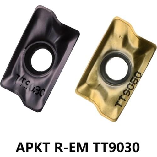 Original APKT09T308R-EM APKT170530R-EM APKT1705PER-EM TT9030 APKT09T308 APKT170530 APKT1705 Milling Cutter Carbide Inserts APKT