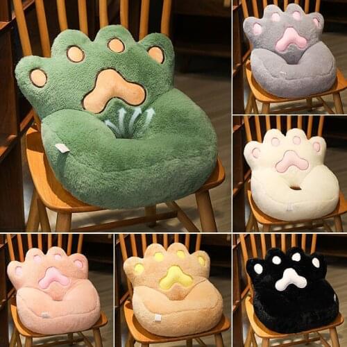 Pink Chair Seat Cushion Cats Claw Breathable Thick Plush Toys Cute Home Commodity Car Pillow Nap Break Doll Children Gift