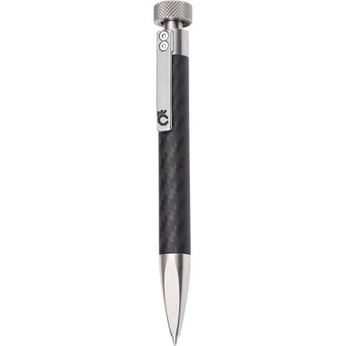 Staineless Steel Click Pen Tactical Writing Pen Anxiety Relief Gadget with Carbon Fiber Body Premium Gift Pen